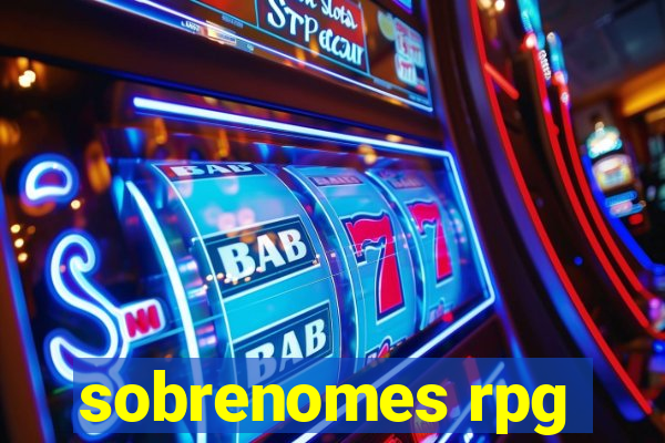 sobrenomes rpg